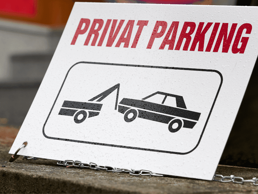 Privatparkplatz richtig kennzeichnen