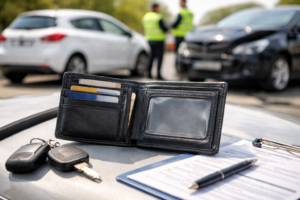 Führerschein beim Unfall vergessen